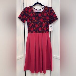 New Small LulaRoe Amelia Dress